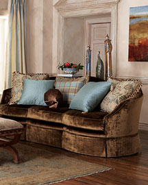 Scallop-Front Sofa