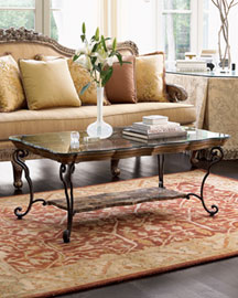 Scalloped Glass Tables