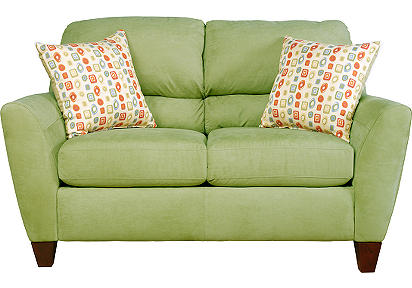 Silhouette Pear Green Loveseat