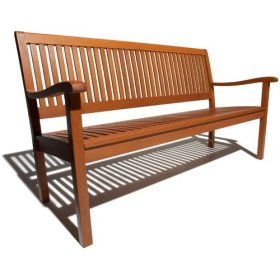 Hardwood 3-Seater Bench