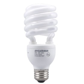 SYLVANIA 23W Compact Fluorescent Mini Twist with intergral 120V ballast medium screw base, 6-Pack # CF23ELMINITWISTBL6CLUBPALLET