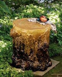 Tree Trunk Garden Seat