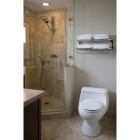 Warmrails Hardwired Wall Mounted Heated Towel Shelf, Chrome