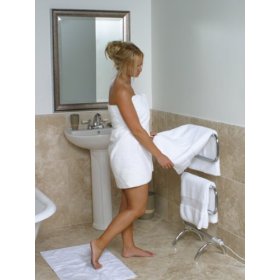 Warmrails Heatra Classic Freestanding Towel Warmer and Drying Rack, Chrome