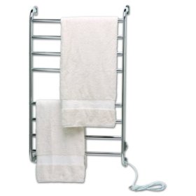 Warmrails Kensington Wall Mounted Towel Warmer and Drying Rack, Brass