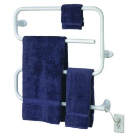 Warmrails SW480 Wall Mounted Towel Warmer and Drying Rack, White