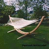 15′ Cypress Wood Arc Design Hammock Stand