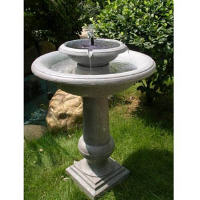 2-Tier Solar Fountain/ Birdbath