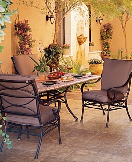 Abriggio Cast Aluminum Outdoor Dining Furniture Collection