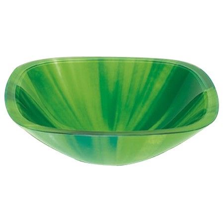 Appletini Glass Vessel Sink
