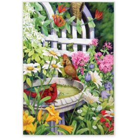 Backyard Oasis Garden Flag