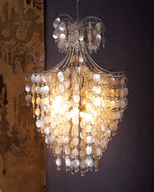 Capiz Drop Chandelier
