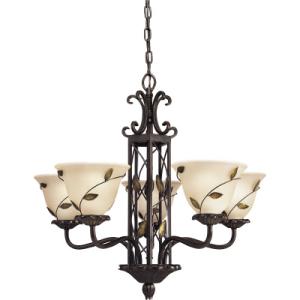 Progress Lighting Eden Collection Forged Bronze 5-light Chandelier