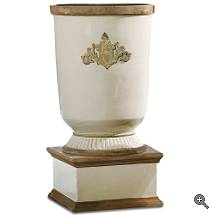 Crested Urn Planter & Pedestal