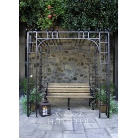 GARDEN GAZEBO GALVANIZED