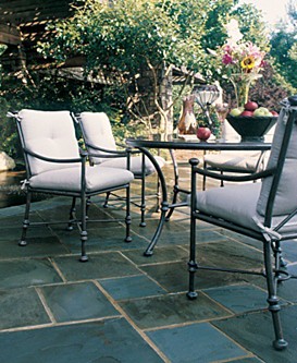 Glass-Top Outdoor Dining Table Collection
