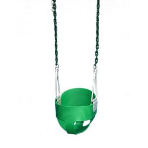 Gorilla Playsets Green Full Bucket Swing W/ Green Chain