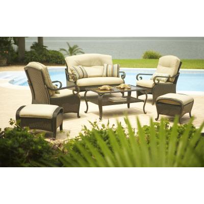 Kampar 6 Pc. Woven Deep Seating Set