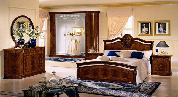 Klassica walnut-Traditional Bed