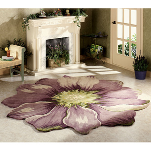 Lilo Sculpted Round Flower Rugs