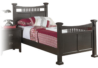 Mission Black Guest Twin Panel Bed