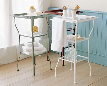 PAINTED METAL ACCENT TABLE