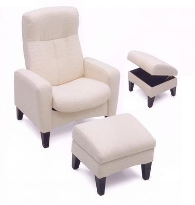 Saffron Recliner Chair and Ottoman