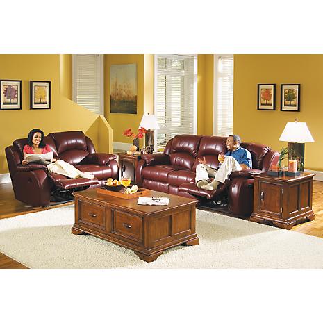 Sebring Chestnut 2-PC Sofa & Loveseat Package