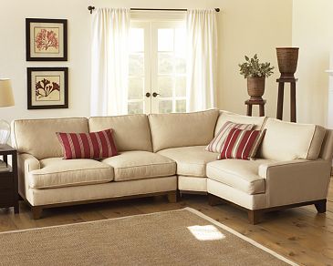 SMALL SECTIONAL WITH WEDGE