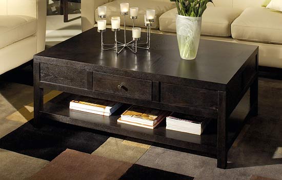 Soho Black Ash Rectangular Coffee Table
