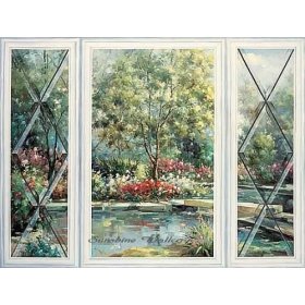 Stone Bridge Garden Wall Mural