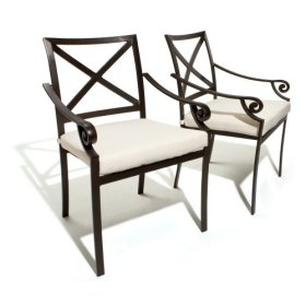 Strathwood Falkner Dining Arm Chairs, 2 Pack