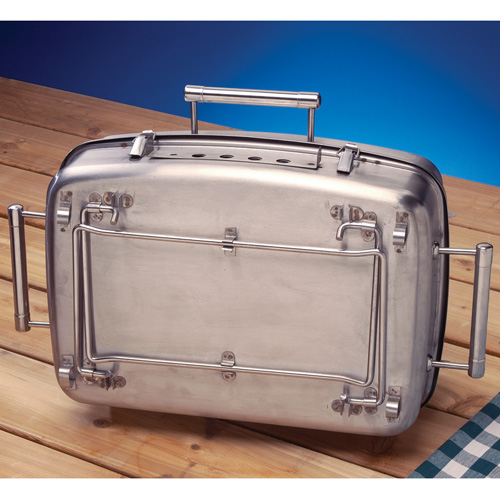 The Suitcase Charcoal Grill Stainless Steel