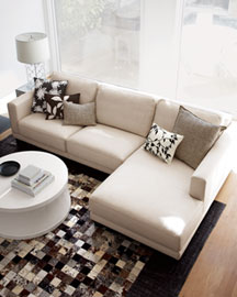 Timber Leather Sectional