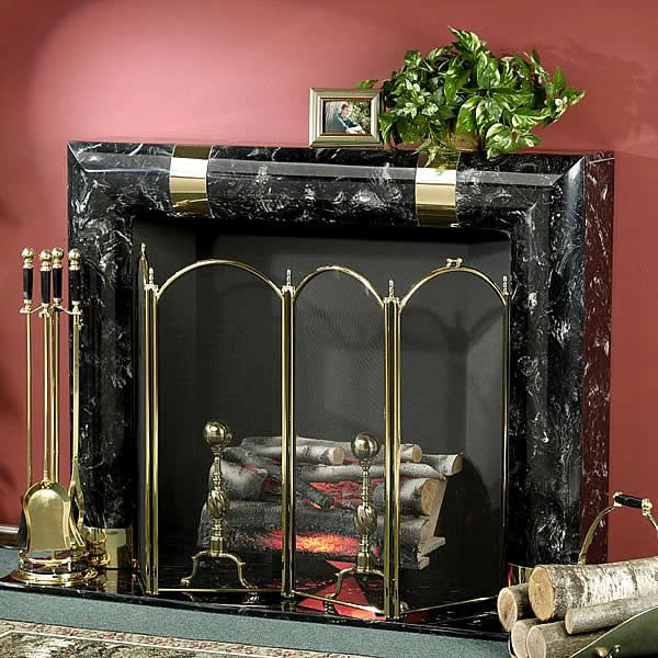 Ultimo Style Portable Electric Fireplace in Black