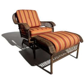 Weather Cashmere Wicker Motion Chair