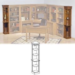 West Lake Collection Corner Bookcase