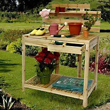 Wooden Potting Bench