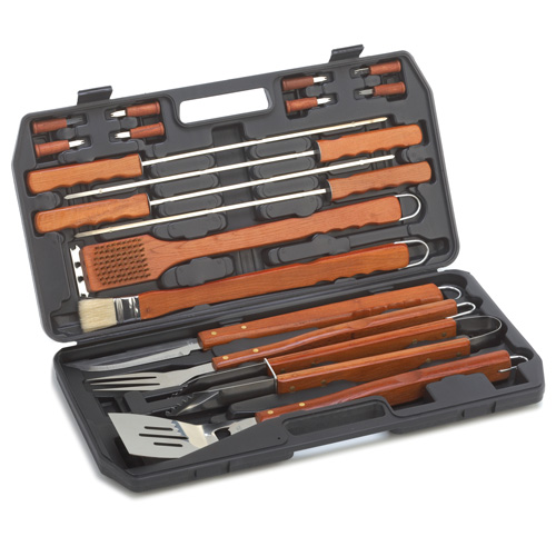 18 PC BBQ Tool Set Stainless Steel