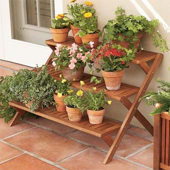 Acacia 3-Tier Plant Stand