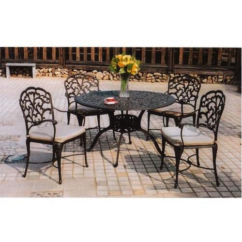 Aluminum Table Set With Cushions