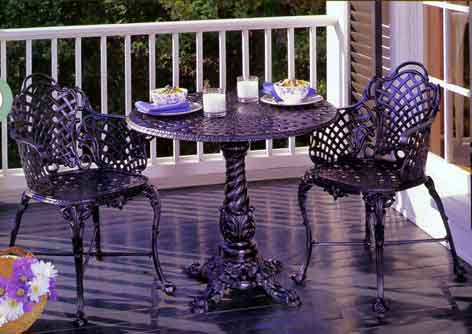 Basketweave Bistro Set