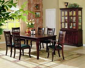 Beautiful Cherry Birch 7 Piece Dining Room Table Set