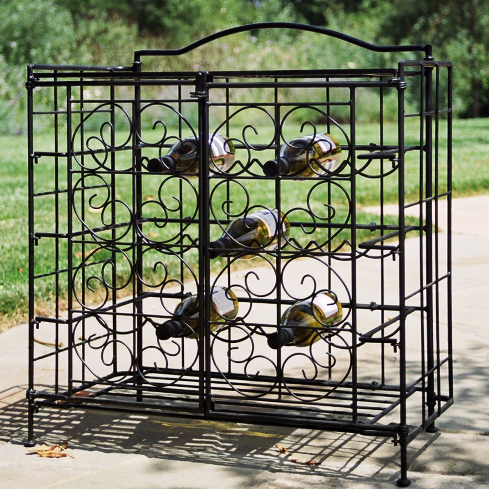 Bottle Folding Wine Cage