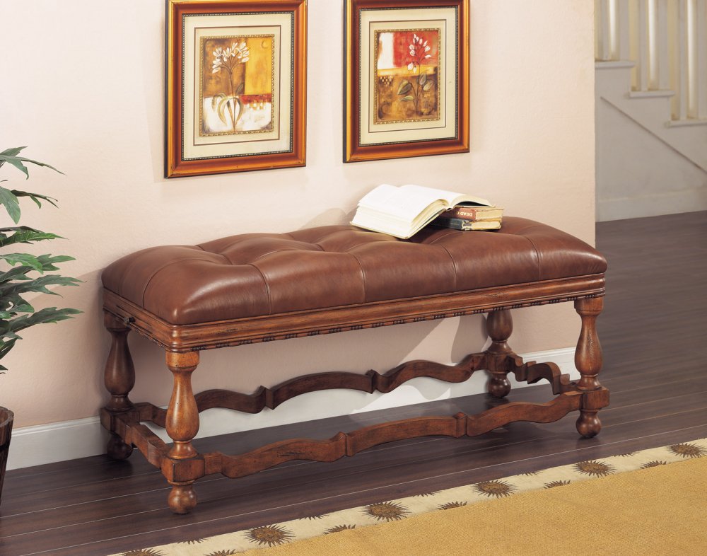 Bristol Leather Bench