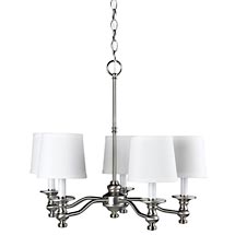 Canopy Brushed Steel Chandelier