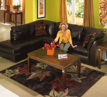 Central Park - Chocolate Sectional Sofa
