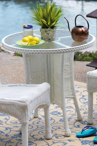Chair Height All-Weather Wicker-Look Table