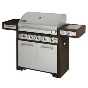 Charmglow 5 Burner Stainless Steel with Rotisserie