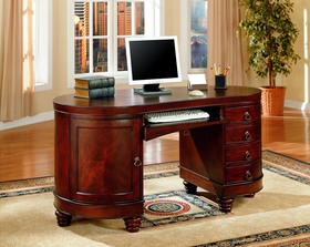 Cherry Birch Hardwood Home Office Computer Desk